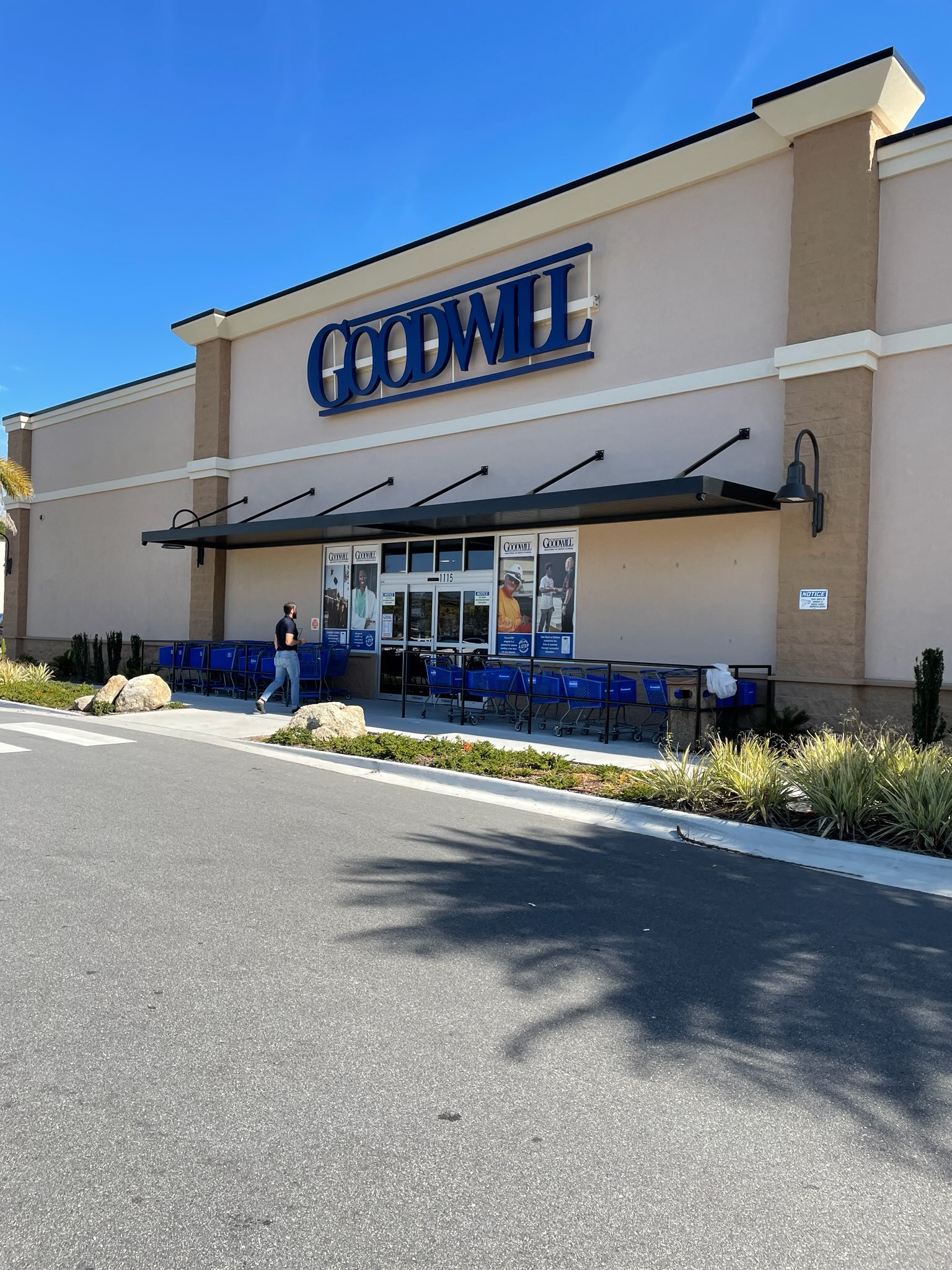 Photo of Store front at right angle